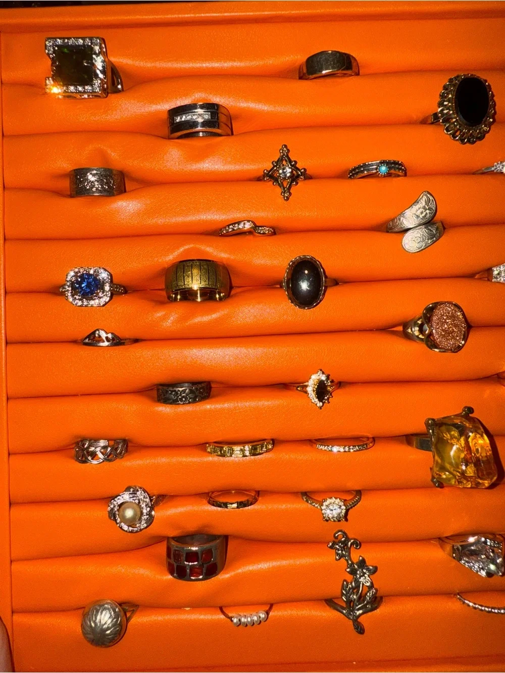 Lot of 50 untested rings bulk reseller mix of various sizes ring lot